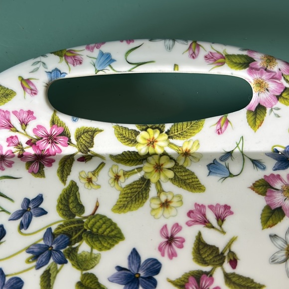 Floral Serving Tray with Handles - Picture 3 of 9